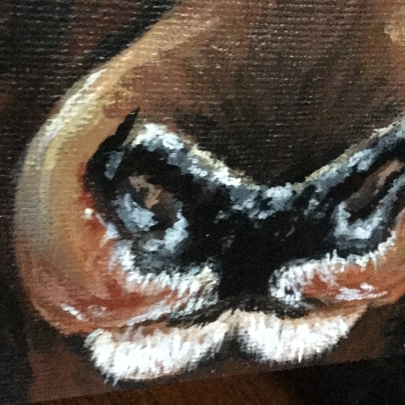 Mini art elk muzzle nose shabby chic art cabin lodge mancave decor - Picture 2 of 4